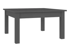 Mesa De Centro| Mesa de centro 55x55x30 cm madeira de pinho maciça PT103060 Cinzento