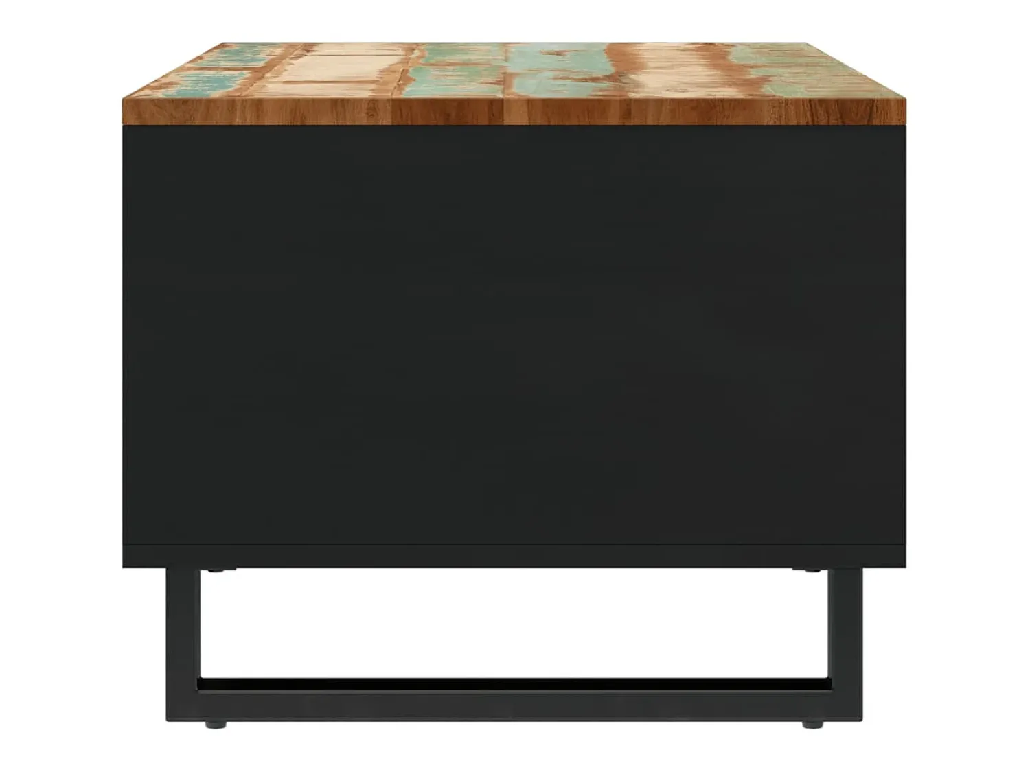 Outlet vidaxl Mesa de centro 55x50x40 cm madeira recuperada maciça Multicor
