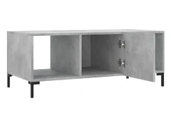 vidaxl Mesa de centro 102x50x40 cm madeira processada cinza cimento^ Mesa De Centro