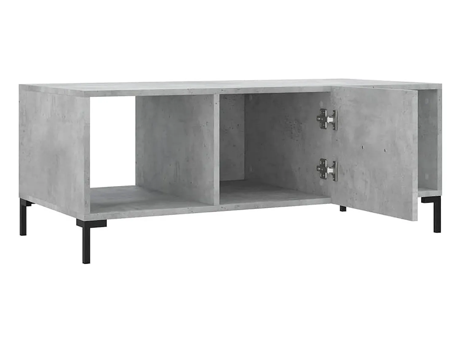 vidaxl Mesa de centro 102x50x40 cm madeira processada cinza cimento^ Mesa De Centro