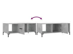 vidaxl Mesa de centro 102x50x40 cm madeira processada cinza cimento^ Mesa De Centro