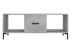 vidaxl Mesa de centro 102x50x40 cm madeira processada cinza cimento^ Mesa De Centro