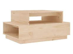 vidaxl Mesa de centro 80x55x40,5 cm madeira de pinho maciça^ Mesa De Centro