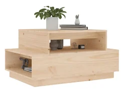 vidaxl Mesa de centro 80x55x40,5 cm madeira de pinho maciça^ Mesa De Centro