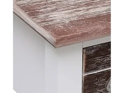 Discount Mesa de centro 40x40x40 cm madeira de paulownia PT460236 Castanho