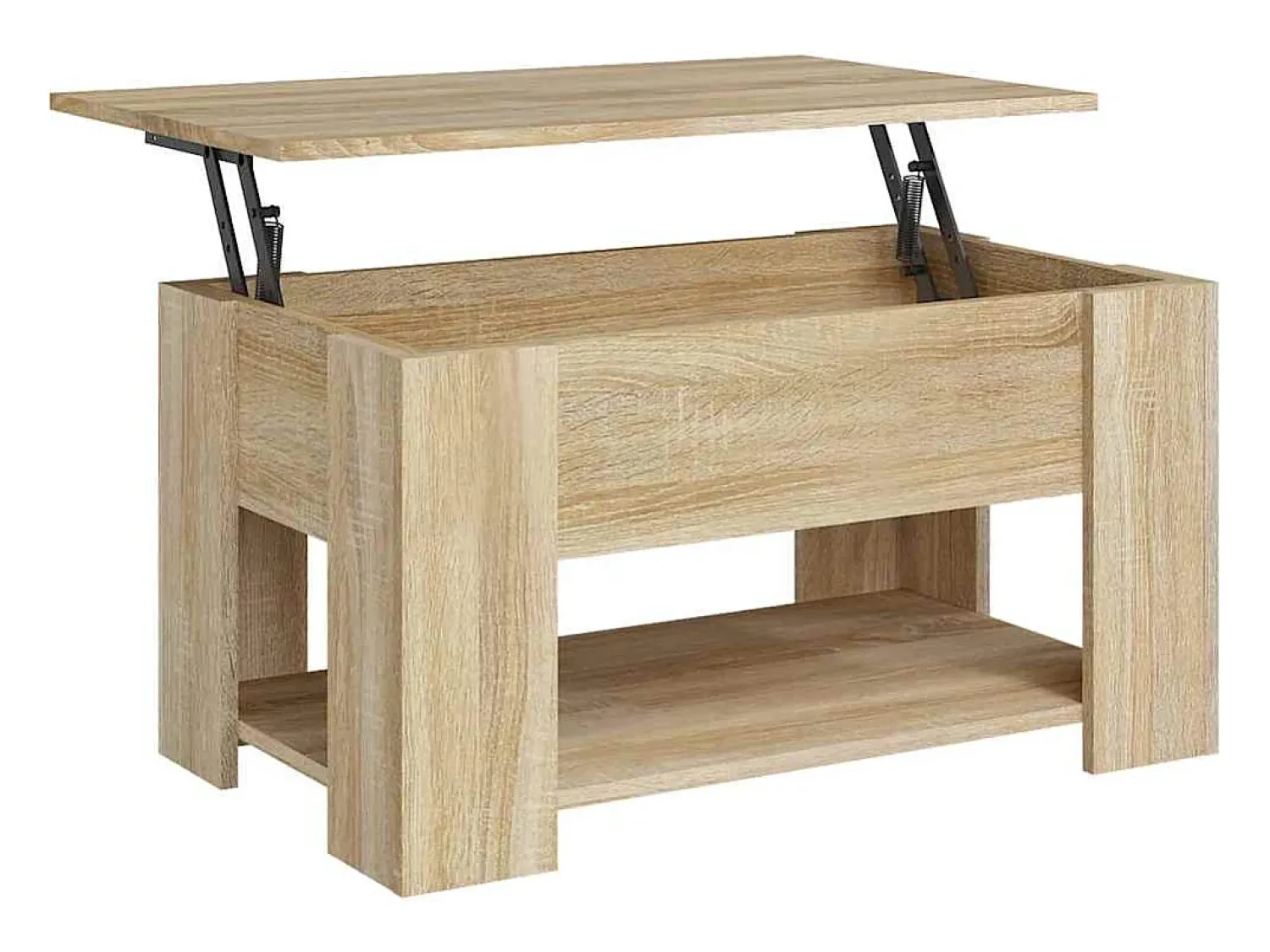 Mesa De Centro*vidaxl Mesa de centro 79x49x41 cm madeira processada carvalho sonoma Natural claro