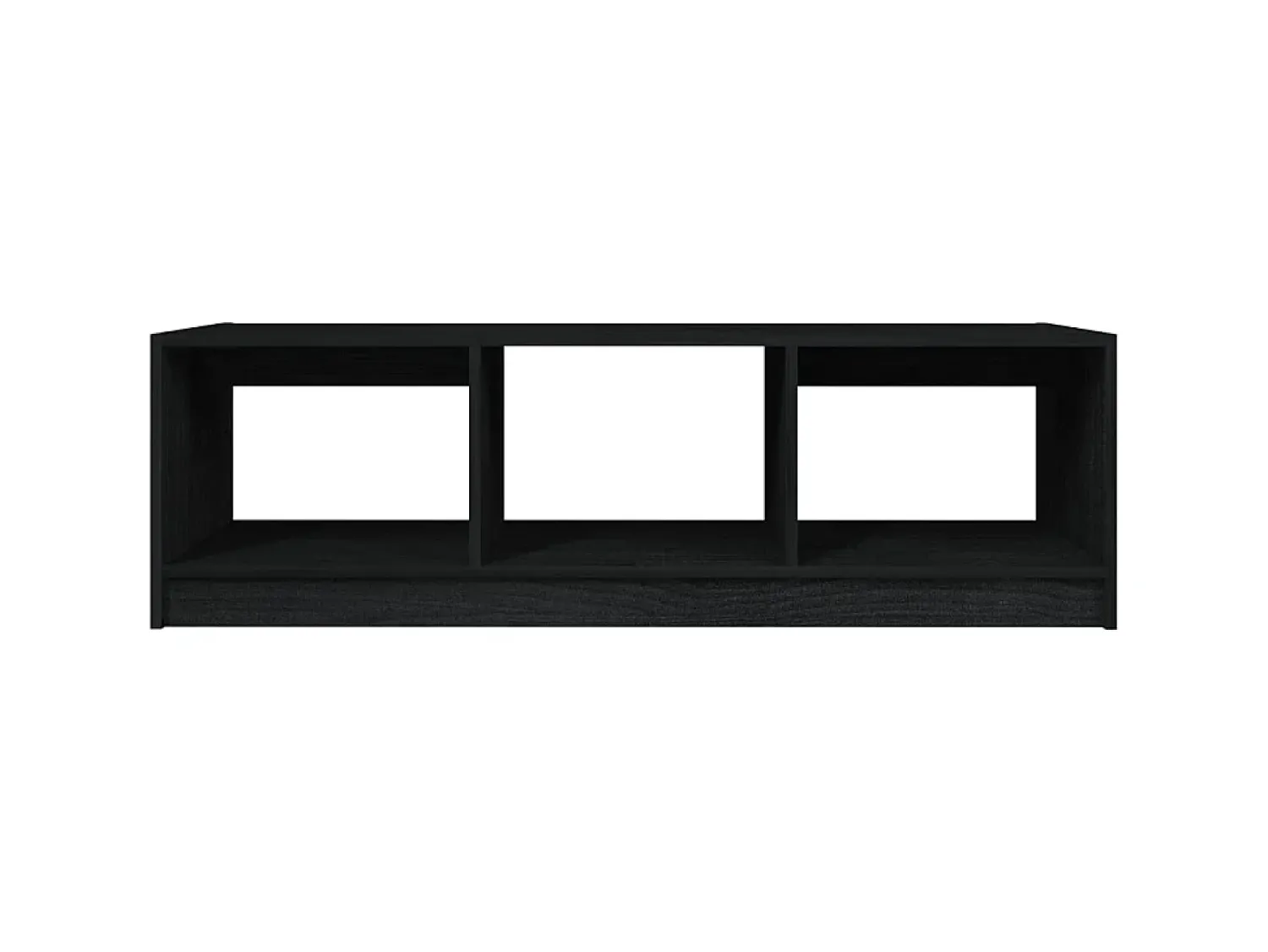Mesa De Centro| Mesa de centro 110x50x34 cm madeira de pinho maciça PT705552 Preto