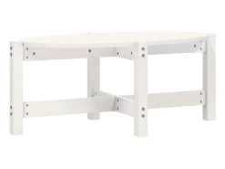 Mesa De Centro| Mesa de centro 87x48x35 cm madeira de pinho maciça PT473442 Branco