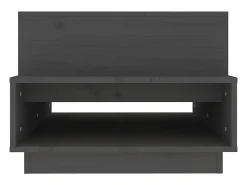 Hot vidaxl Mesa de centro 80x55x40,5 cm madeira de pinho maciça Cinzento