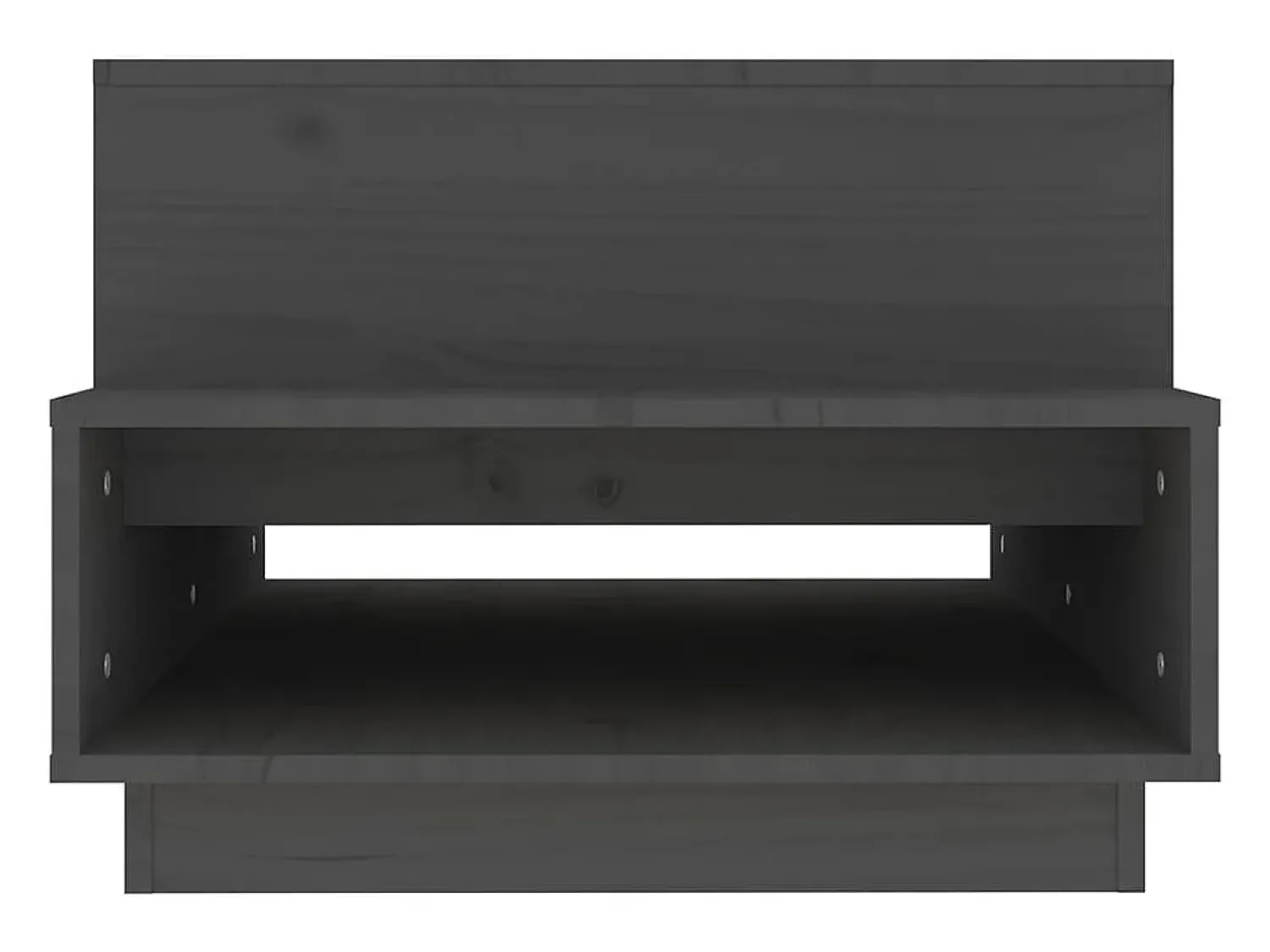 Hot vidaxl Mesa de centro 80x55x40,5 cm madeira de pinho maciça Cinzento