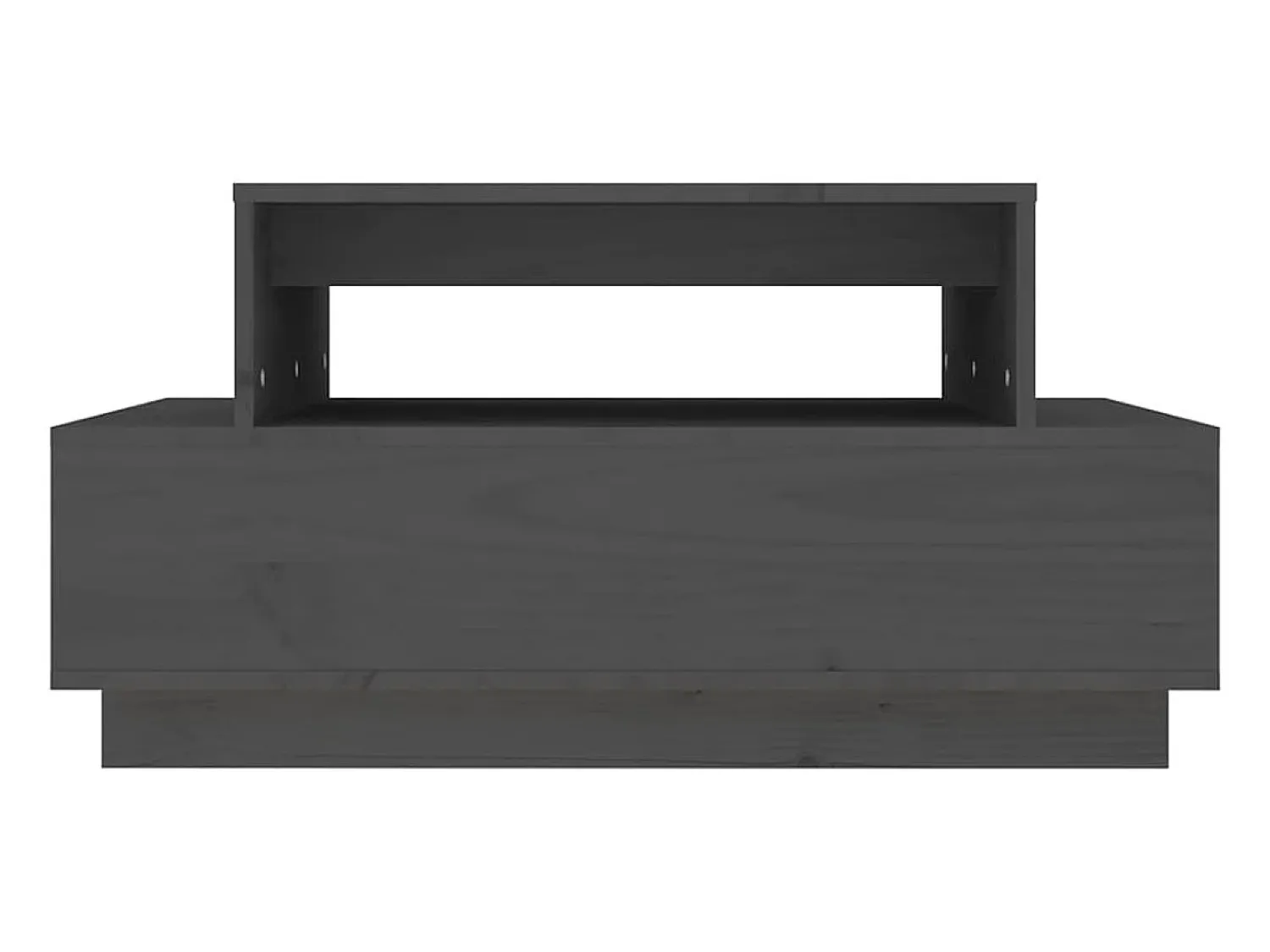 Hot vidaxl Mesa de centro 80x55x40,5 cm madeira de pinho maciça Cinzento