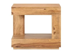 Mesa De Apoio* Mesa de centro 45x45x40 cm madeira de acácia maciça PT860988 Castanho