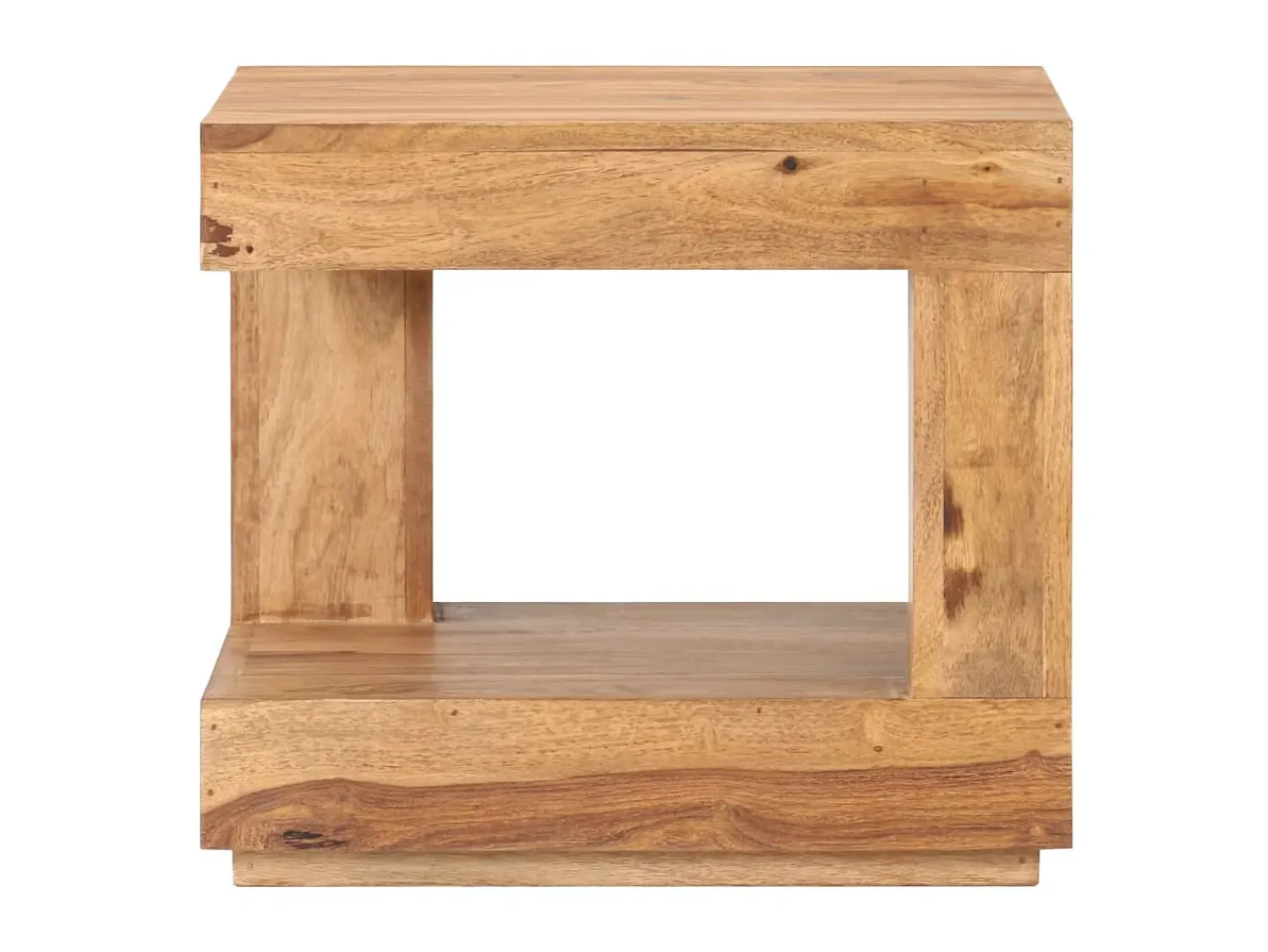 Mesa De Apoio* Mesa de centro 45x45x40 cm madeira de acácia maciça PT860988 Castanho