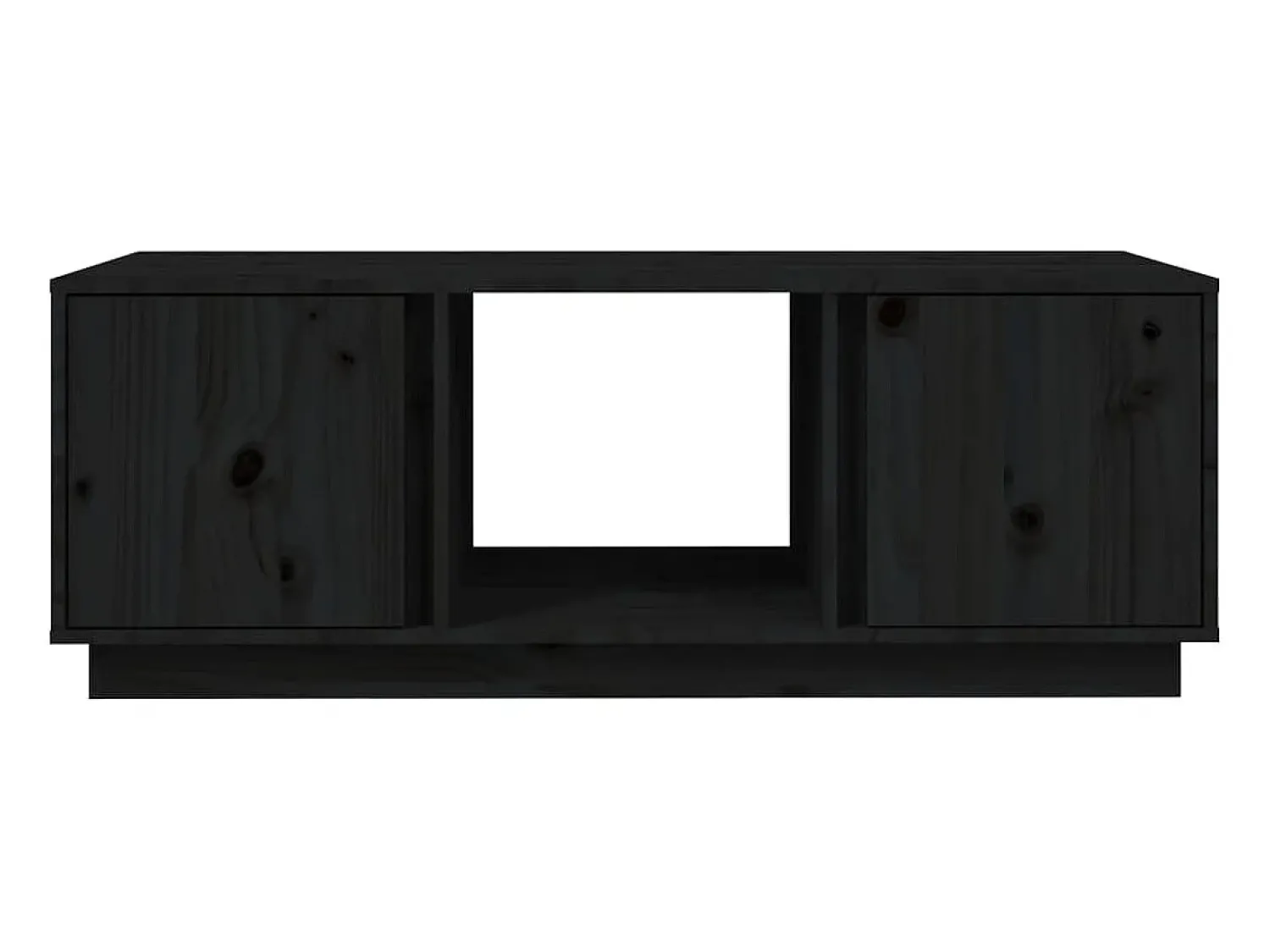 Hot vidaxl Mesa de centro 110x50x40 cm madeira de pinho maciça Preto