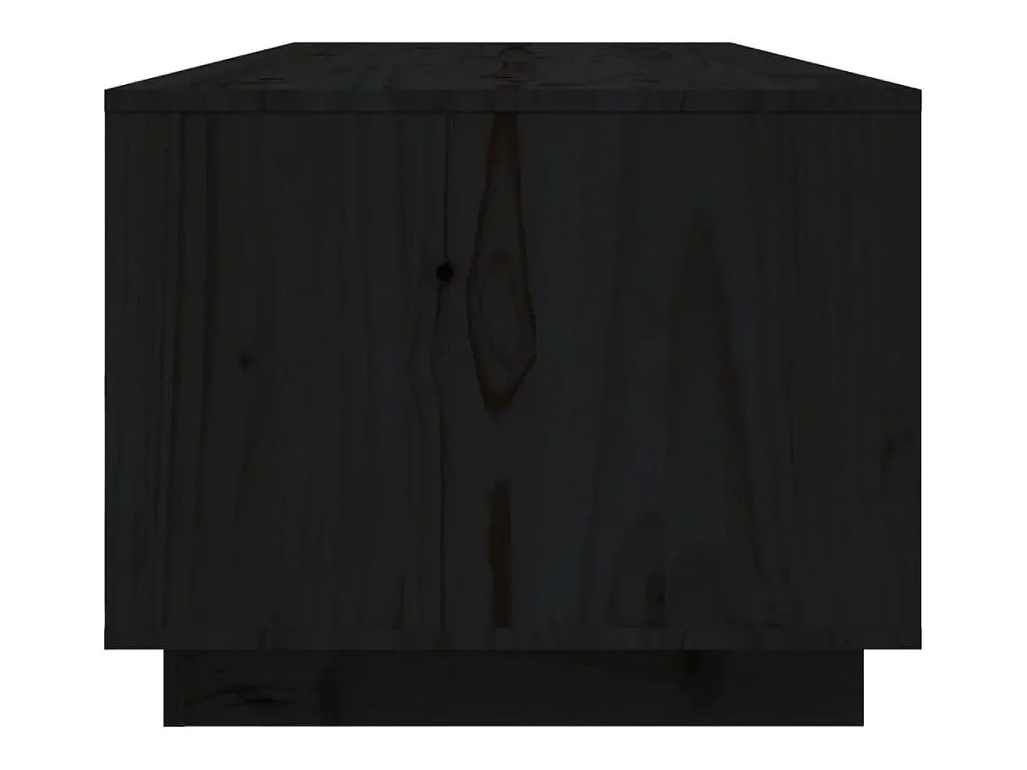 Hot vidaxl Mesa de centro 110x50x40 cm madeira de pinho maciça Preto
