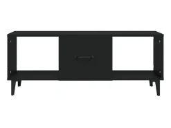 Mesa De Centro| Mesa de centro 102x50x40 cm madeira processada PT688445 Preto