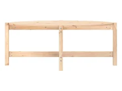 Outlet Mesa de centro 118x63x45 cm madeira de pinho maciça PT957410 Castanho