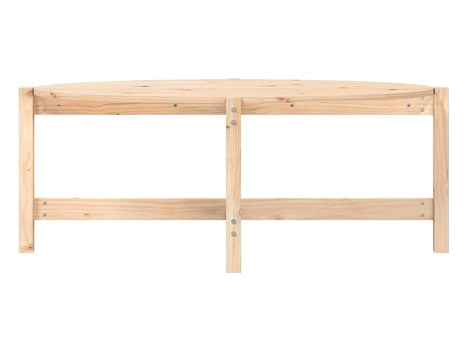 Outlet Mesa de centro 118x63x45 cm madeira de pinho maciça PT957410 Castanho