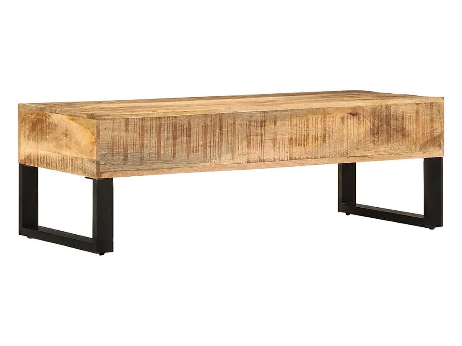 Clearance vidaxl Mesa de centro 110x50x38 cm madeira de mangueira maciça Natural claro