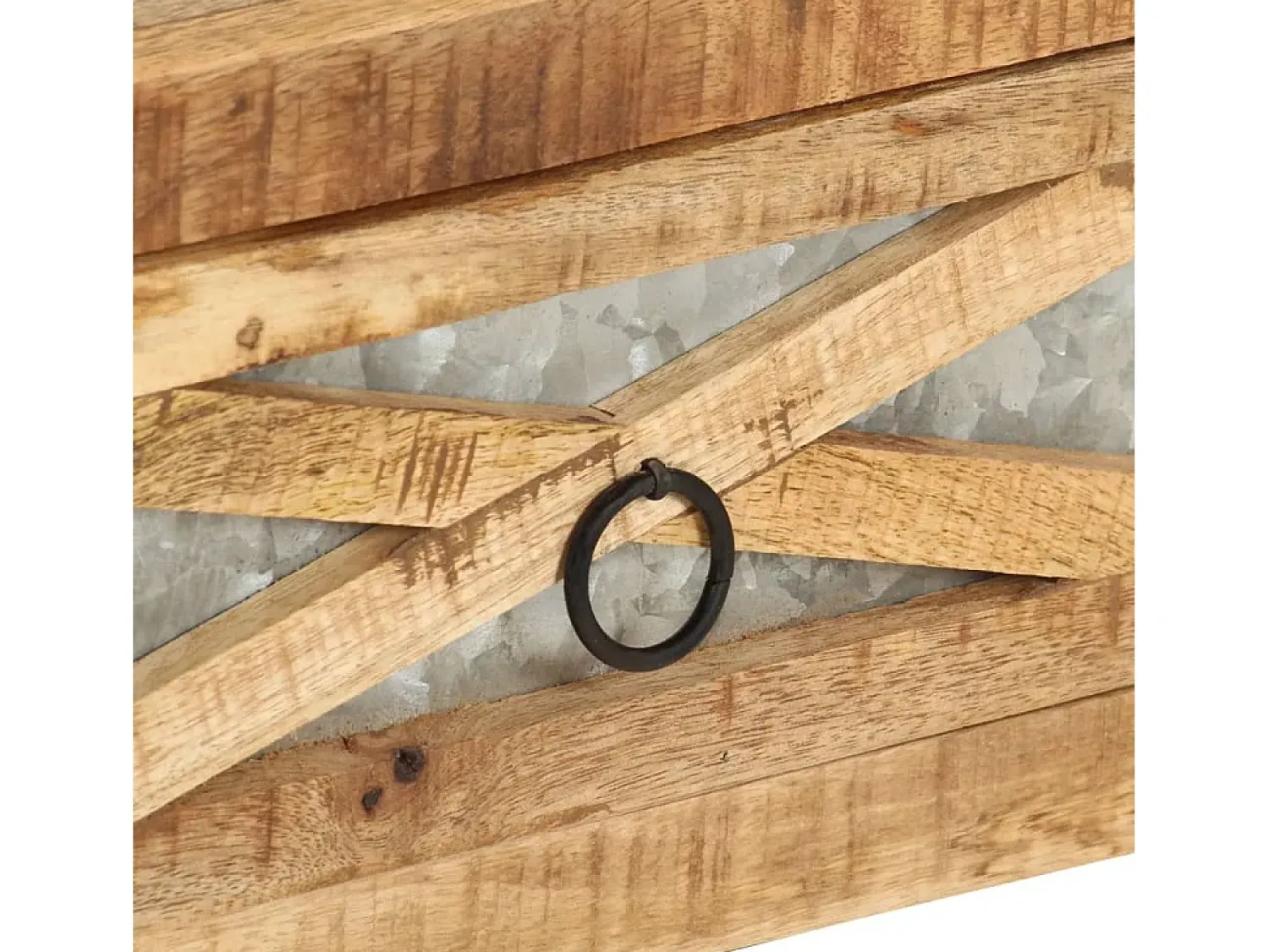 Clearance vidaxl Mesa de centro 110x50x38 cm madeira de mangueira maciça Natural claro