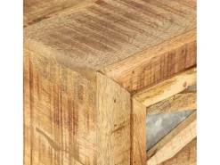 Clearance vidaxl Mesa de centro 110x50x38 cm madeira de mangueira maciça Natural claro