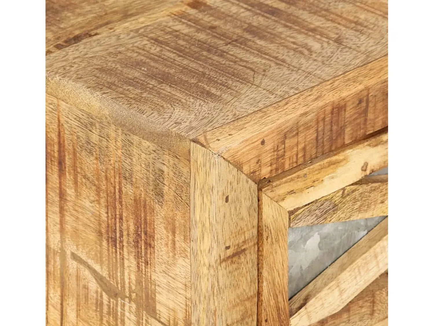 Clearance vidaxl Mesa de centro 110x50x38 cm madeira de mangueira maciça Natural claro