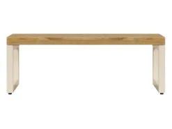 Mesa De Centro* Mesa de centro 100x50x35 cm madeira de mangueira maciça e aço PT795082 Castanho