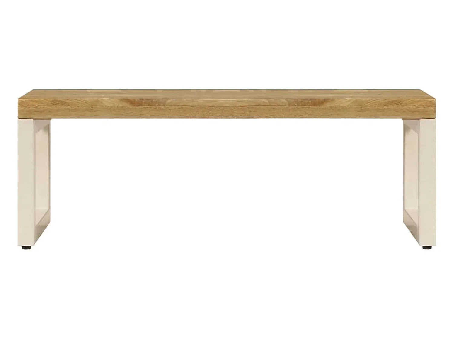 Mesa De Centro* Mesa de centro 100x50x35 cm madeira de mangueira maciça e aço PT795082 Castanho