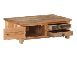 Mesa De Centro| Mesa de centro 90x50x31 cm madeira recuperada maciça PT319127 Castanho