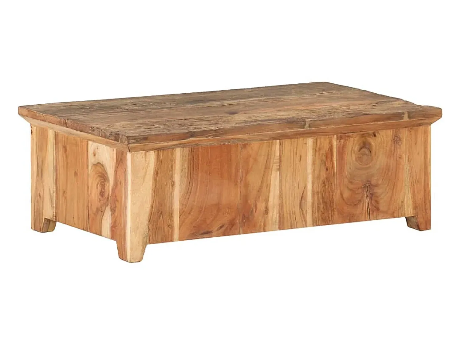 Mesa De Centro| Mesa de centro 90x50x31 cm madeira recuperada maciça PT319127 Castanho