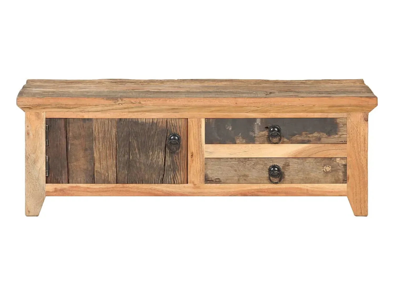 Mesa De Centro| Mesa de centro 90x50x31 cm madeira recuperada maciça PT319127 Castanho