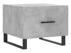 Mesa De Centro| Mesa de centro 50x50x40 cm madeira processada cinza cimento PT547572 Cinzento