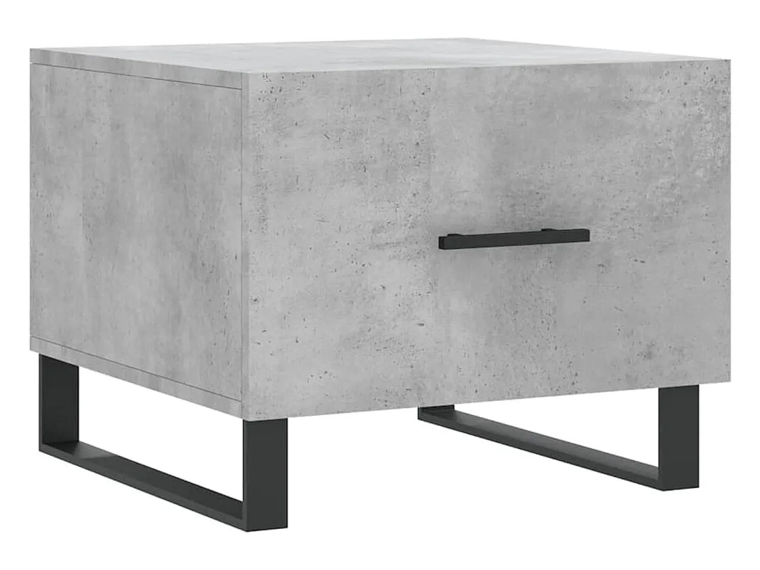 Mesa De Centro| Mesa de centro 50x50x40 cm madeira processada cinza cimento PT547572 Cinzento