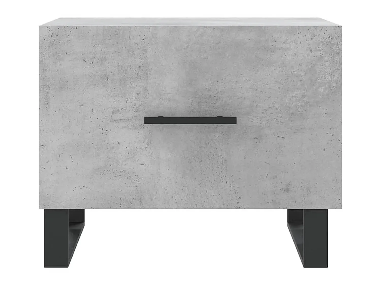 Mesa De Centro| Mesa de centro 50x50x40 cm madeira processada cinza cimento PT547572 Cinzento