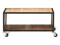 Mesa De Centro| Mesa de centro 70x70x32 cm madeira de acácia maciça PT992045 Castanho