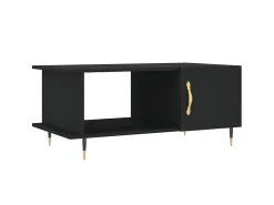 Mesa De Centro* Mesa de centro 90x50x40 cm madeira processada PT629398 Preto