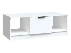 Mesa De Centro|vidaxl Mesa de centro 102x50x36 cm madeira processada Branco