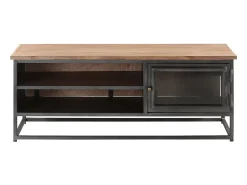 Discount Mesa de centro 90x50x35 cm madeira de acácia maciça PT915672 Cinzento