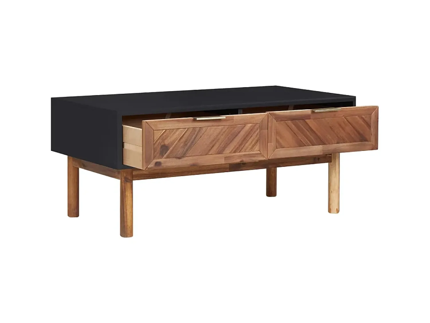 Mesa de centro 90x50x40 cm madeira de acácia maciça e MDF PT194668^ Mesa De Centro