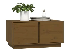 Mesa De Centro| Mesa de centro 80x50x40 cm madeira de pinho maciça -mel PT901800 Castanho
