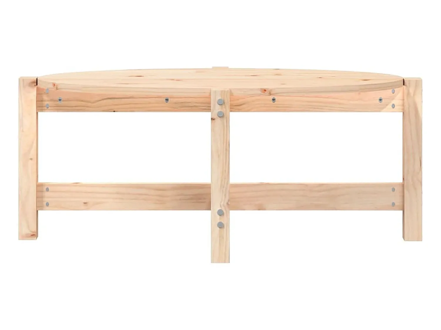 Mesa De Centro| Mesa de centro 87x48x35 cm madeira de pinho maciça PT140824 Castanho
