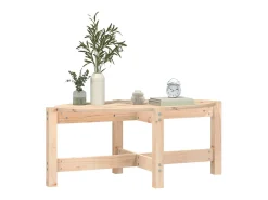 Mesa De Centro| Mesa de centro 87x48x35 cm madeira de pinho maciça PT140824 Castanho