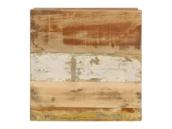 Mesa De Apoio| Mesa de centro 45x45x40 cm madeira recuperada maciça PT890798 Natural claro