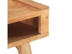 Mesa De Centro* Mesa de centro 100x50x45 cm madeira de acácia maciça PT161680 Castanho