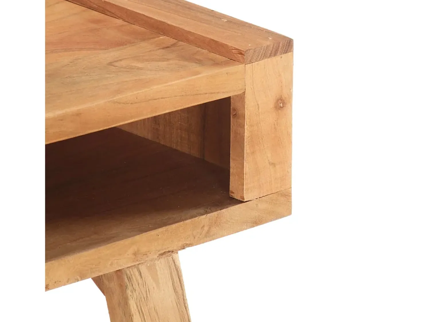Mesa De Centro* Mesa de centro 100x50x45 cm madeira de acácia maciça PT161680 Castanho