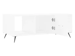 Hot vidaxl Mesa de centro 102x50x40 cm madeira processada Branco