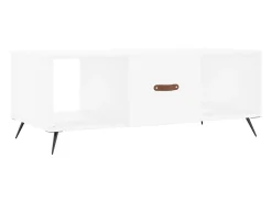 Hot vidaxl Mesa de centro 102x50x40 cm madeira processada Branco
