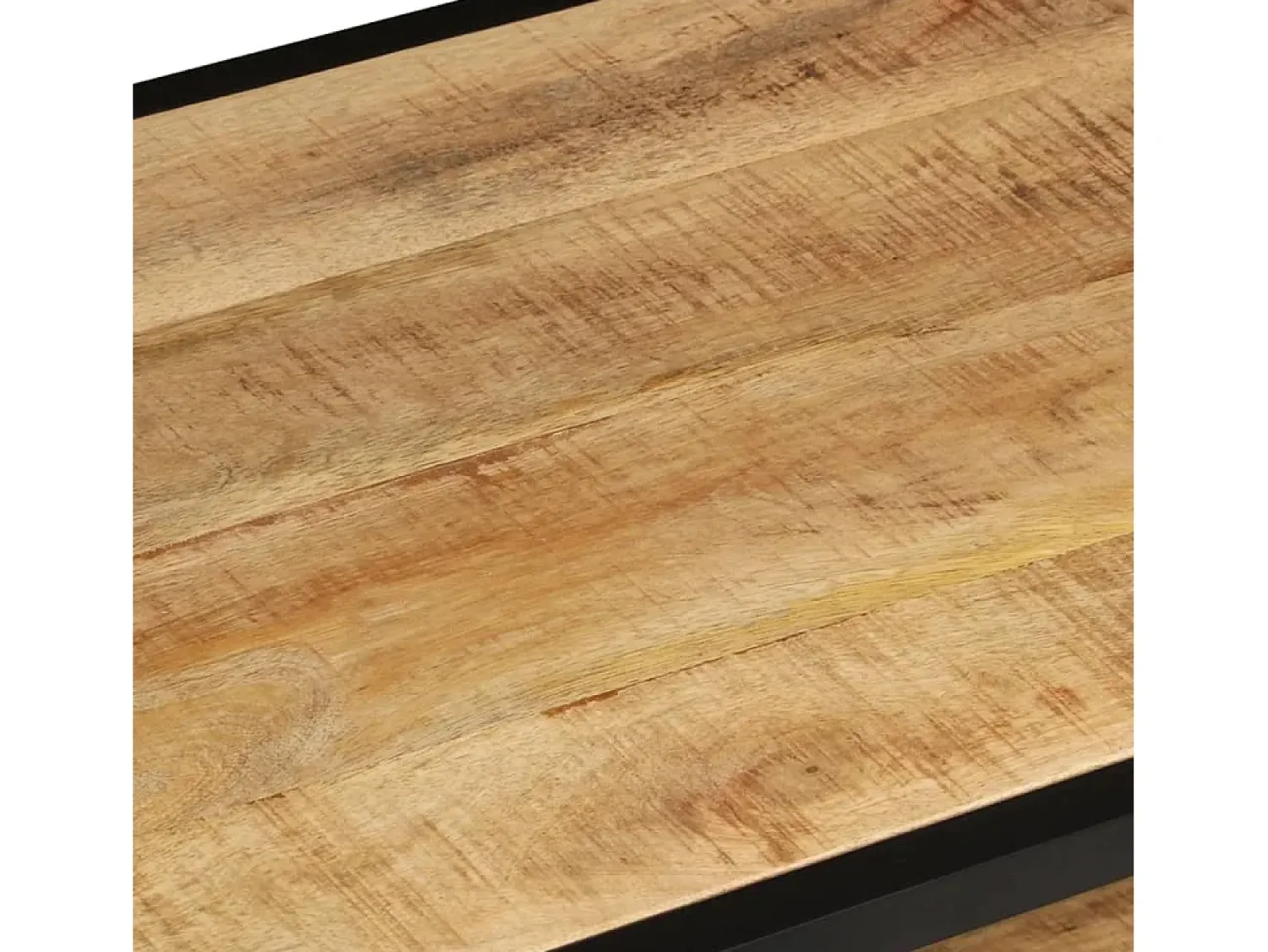 Mesa De Centro* Mesa de centro 90x45x35 cm madeira de mangueira áspera maciça PT227059 Castanho