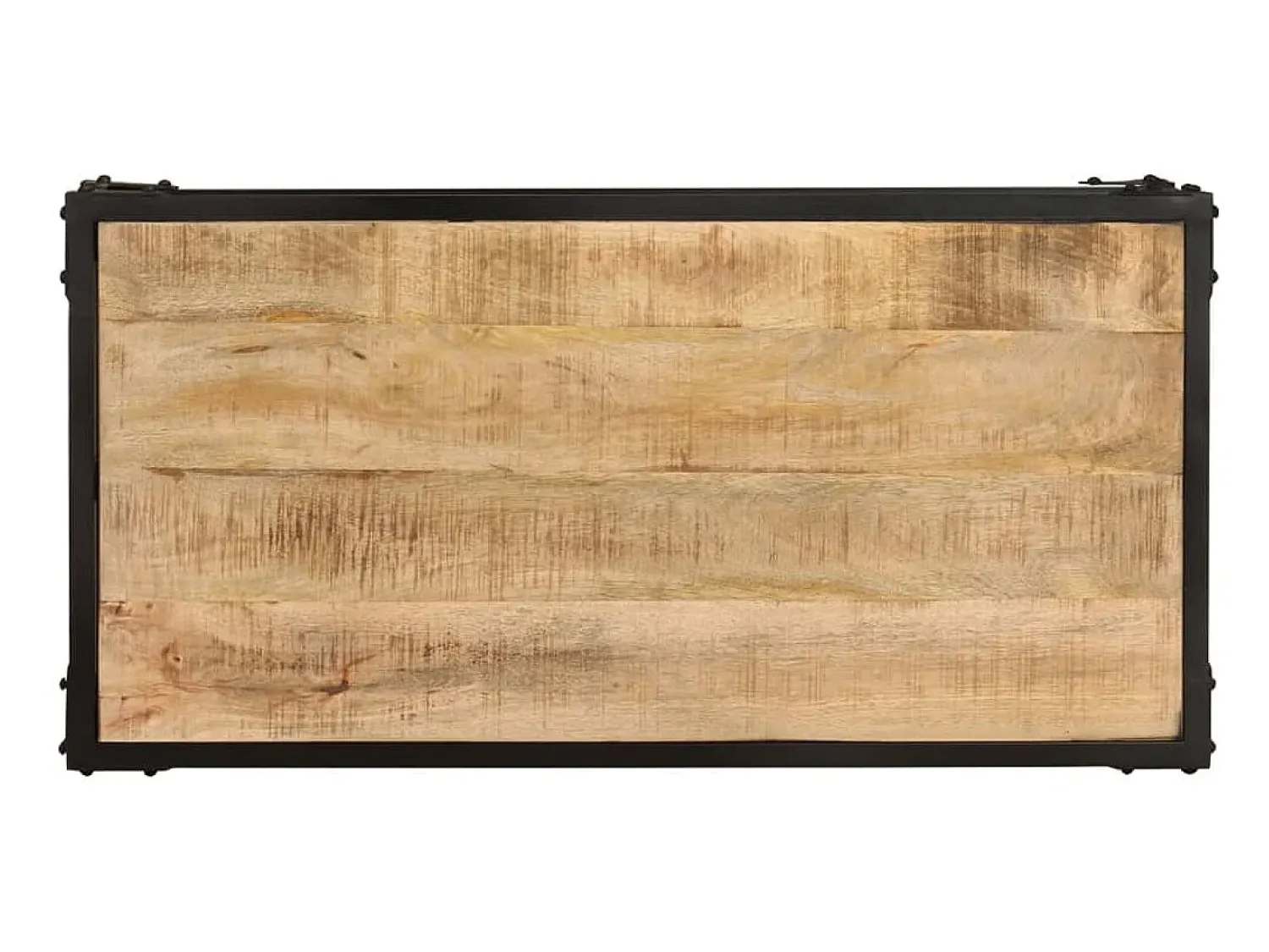 Mesa De Centro* Mesa de centro 90x45x35 cm madeira de mangueira áspera maciça PT227059 Castanho