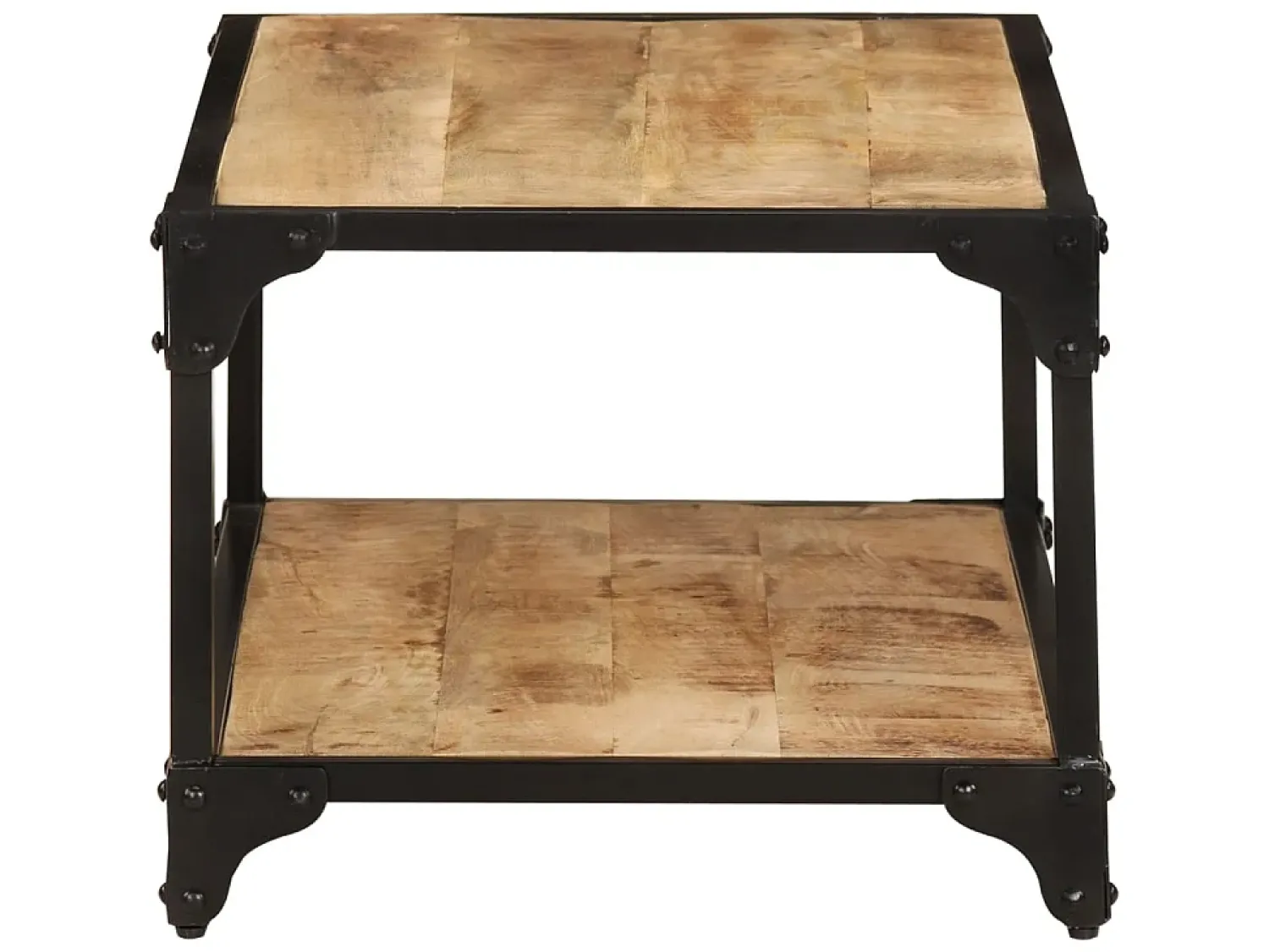 Mesa De Centro* Mesa de centro 90x45x35 cm madeira de mangueira áspera maciça PT227059 Castanho
